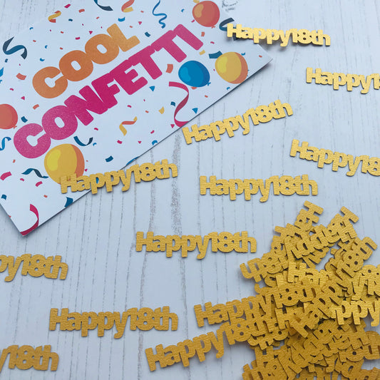 'Happy18th' Table Confetti